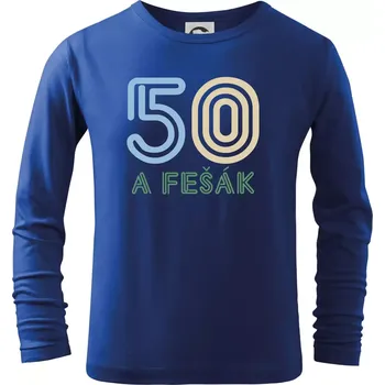 50 a fešák - Triko dětské Long Sleeve - 146 cm/10 let ( Královská modrá )