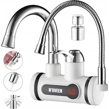 Bojler Průtokový ohřívač vody iwh350 s baterií NOVEEN