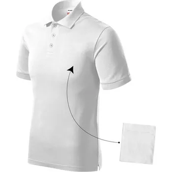 Pánská košile Polokošile Pánská Rimeck® Resist Heavy Polo - Bílá / 4XL, Firemní dárkové předměty s vlastním potiskem