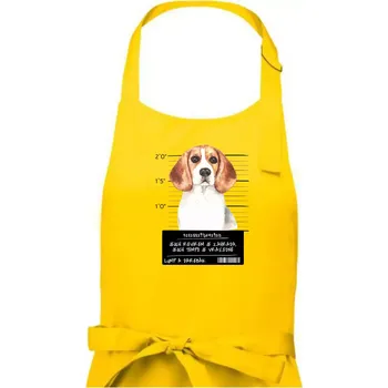 Kuchyňská zástěra Lump a darebák bígl - Pánská zástěra na vaření - Univerzální velikost ( Žlutá )