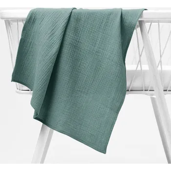 látková plena Mušelínová plena/dečka Nature MSN-047 Pastelově modrozelená 120x120 cm