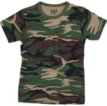 Maskáčové tričko dětské 101 Inc Tee - woodland, 104