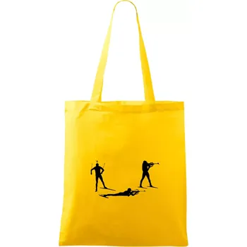 Biatlonista závod ON - Taška bavlněná - 42 x 38 cm ( Žlutá )