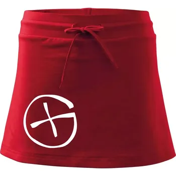 Dámská sukně Geocachka - Sportovní sukně - two in one - M ( Červená )