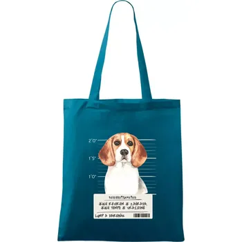 Lump a darebák bígl - Taška bavlněná - 42 x 38 cm ( Petrolejová )