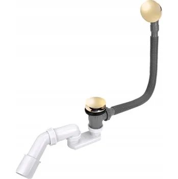 Sifon Vanový sifon čištěný shora Tycner 50 mm zátka klik-klak zlatá