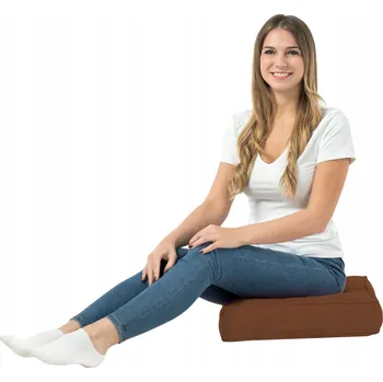 Taburet Kvadratický polštář PLUSZOVÝ taburet křeslo PERLOVÁ