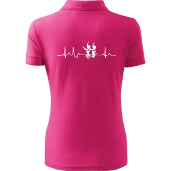 EKG synchronizované plavání - Polokošile dámská Pique Polo - L ( Purpurová )