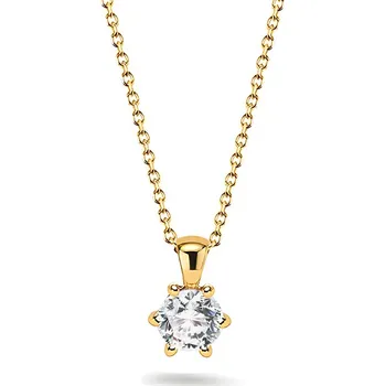 Náhrdelník Náhrdelník Reisa s lab-grown diamantem, žluté zlato ALLG008N + dárkové balení LUXUS zdarma
