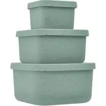 Sada boxů na svačinu 3 ks Platinum Silicone Sage