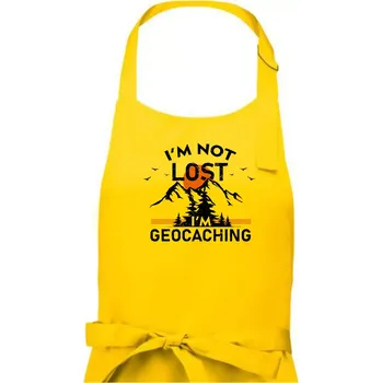 Kuchyňská zástěra Im not lost - geocaching - Dámská zástěra na vaření - Univerzální velikost ( Žlutá )
