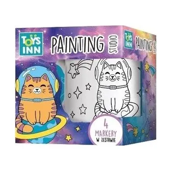 Set školních potřeb Kubek do kolorowania Kot w kosmosie STnux