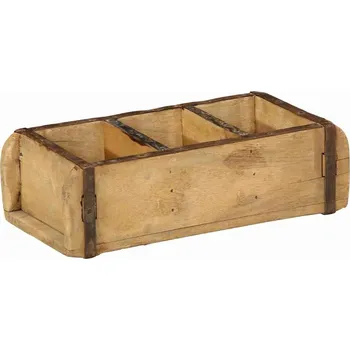 Podnos Hnědá 30 x 14 x 9 cm Masivní obnovované dřevo IM_4019612