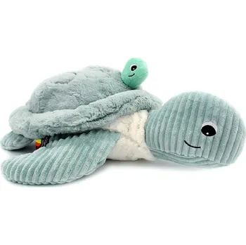 plyšák Ptipotos Plyšová želva velká Savenou mátová (máma s miminkem) 40 cm