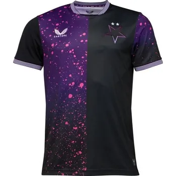 Pánský fotbalový dres CASTORE SLAVIA PRAGUE AWAY SS SHIRT XL Černá, Fialová, Bílá