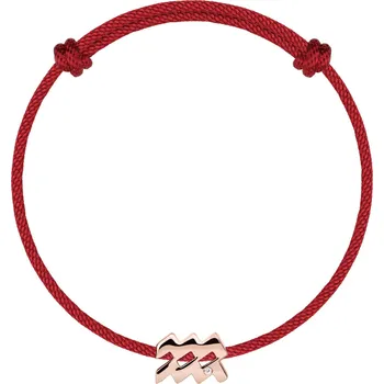 Náramek Diamantový náramek se šňůrkou Aquarius