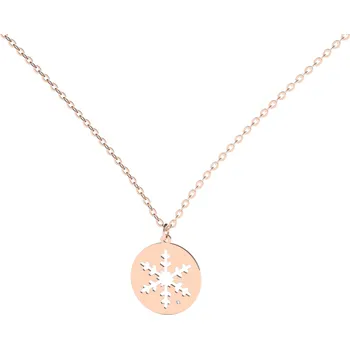 Náhrdelník Náhrdelník s diamantem Diamond Snowflake