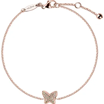 Náramek Náramek s hnědými diamanty Romantic Message