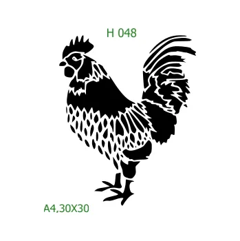 Šablona H 048 - A4 , Nelepící folie