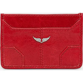 Kožené pouzdro na karty ZADIG&VOLTAIRE LWBA02517 červená 33X, vel. ONE SIZE