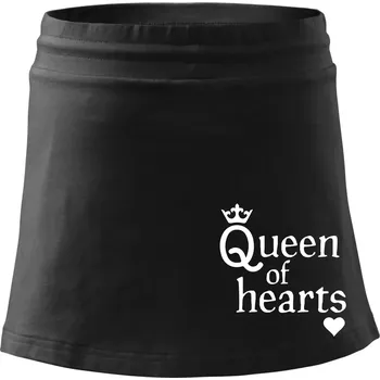 Dámská sukně Queen of hearts - Sportovní sukně - two in one - L ( Černá )