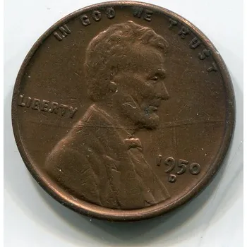USA. 1 cent 1950/D. KM-A132