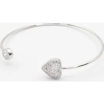 Náramek Pevný stříbrný náramek