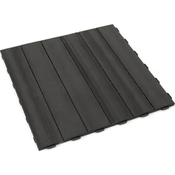 Venkovní dlažba Plastová terasová hnědá dlažba Direct - 55,5 x 55,5 x 1,3 cm