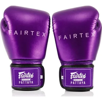 Boxerské rukavice Boxerské rukavice Fairtex BGV22 Metallic - fialová 8oz