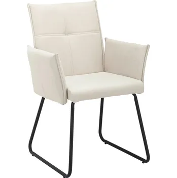 Krémové křesílko Hosea 60 x 90 x 61 100% polyester, kov