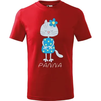 Dětská móda DOBRÝ TRIKO Dětské tričko Zvěrokruh kočka Panna Velikost: 134/8 let, Barva: Červená