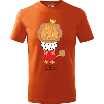Chlapecké tričko DOBRÝ TRIKO Dětské tričko Zvěrokruh kočka Lev Velikost: 146/10 let, Barva: Oranžová