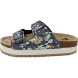 MEDI LINE S182 dámské pantofle THEA 410 modré s květy Velikost: 41