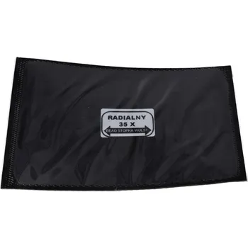 Sada na opravu pneumatiky Invento 35 - Radiální opravná záplata, 121x175 mm