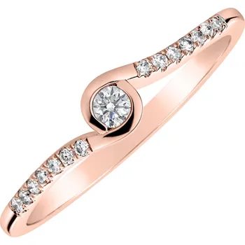 Prsten Prsten s diamanty Love Twist