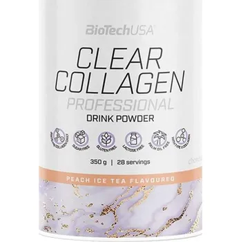 Kloubní výživa Biotech USA Clear Collagen Professional 350g Broskvový ledový čaj + DÁREK