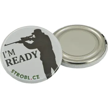 Příslušenství pro sportovní střelbu Placka "I'm ready" magnetická, 35 mm