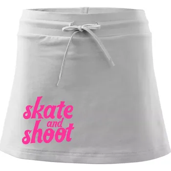 Dámská sukně Biatlon skate and shoot růžová - Sportovní sukně - two in one - XL ( Bílá )