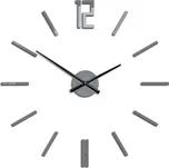 3D nalepovací hodiny Carlo šedé
