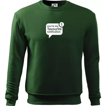 Chlapecké tričko You're my favourite notification - Mikina Essential dětská - 158 cm/12 let ( Lahvově zelená )