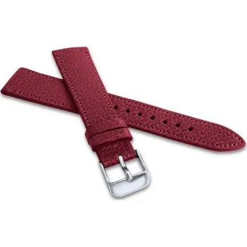 Řemínek na hodinky Vínový prošitý řemínek MEDITERRA z luxusní kůže Top Grain - 20