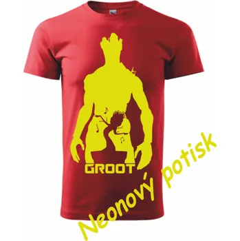 Dětská móda ON-DESIGN Tričko pánské/dětské s GROOTEM Velikost: 134 cm/8 let, Barva: červená