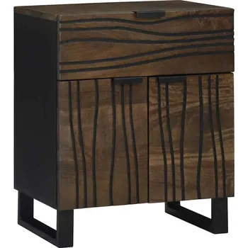 Noční stolek vidaXL Noční skříňka se zásuvkou Vlašský ořech 50 x 33 x 60 cm [4018019]