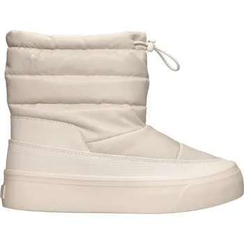 Dámské tenisky Kotníková obuv Calvin Klein VULC FLATF SNOWBOOT NYLON MIX MG 41 Béžová