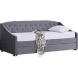 Rozkládací postel, šedá, ALODA