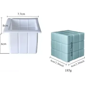Forma na odlévání Silikonová forma na svíčky - Rubikovka