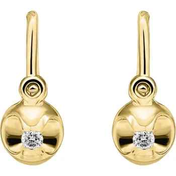 Náušnice Dětské náušnice s diamantem Beauty