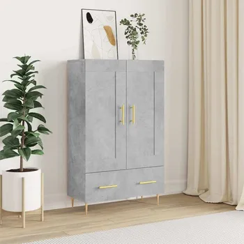 vidaXL Skříň highboard 69,5 x 31 x 115 cm kompozitní dřevo [830312] Barva: Betonová šedá