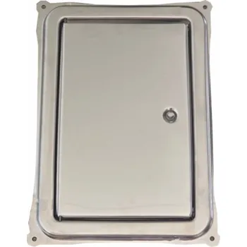 Komínová dvířka Komíny CZ Dvířka komínová nerezová s uzávěrem 400x275 mm