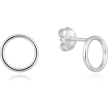 Šperk Moonlit Stříbrné náušnice Kruh elegance